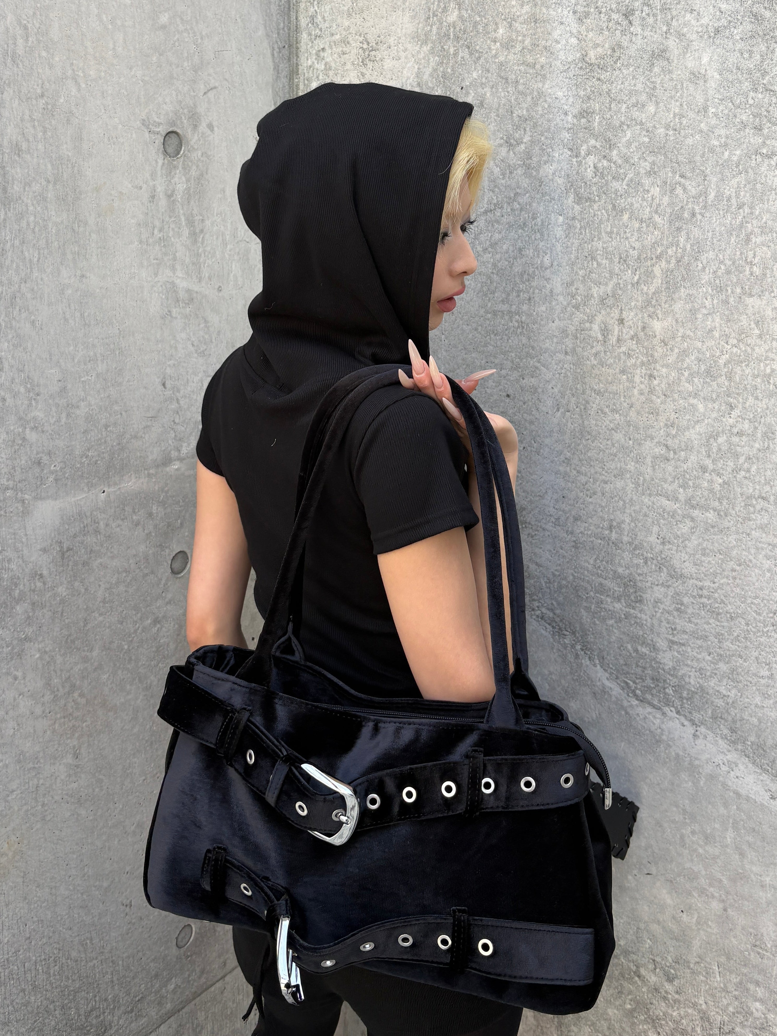 【Never mind the XU】double belt tote bag