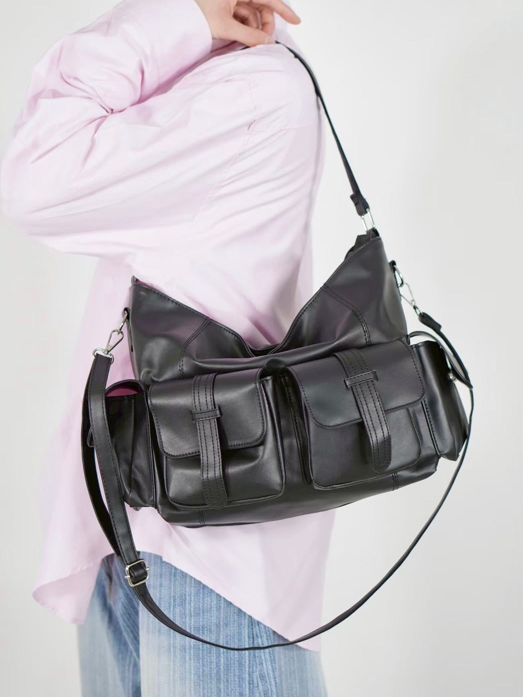 【Chikashitsu +】4pocket leather bag