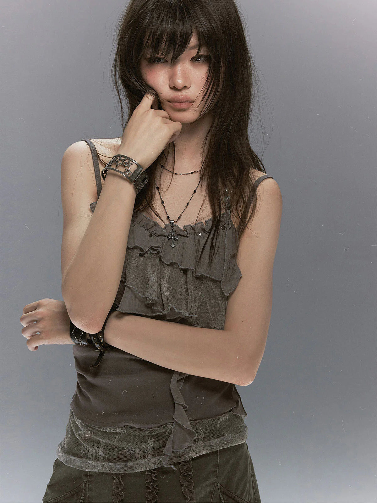 【Cest Nous】Lace beaded camisole