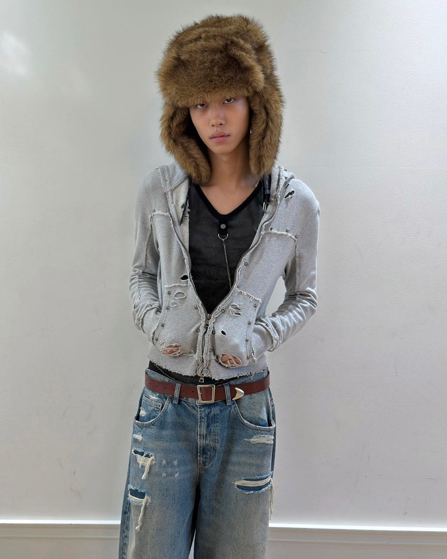 【LECYTO】Fluffy Fur Trapper Hat