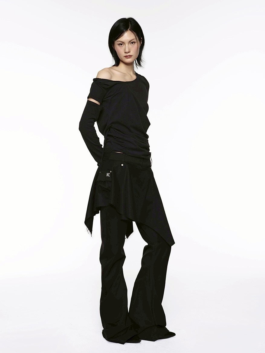 【ROCK CAKE】Bootcut Hook Skirt Pants