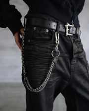 【CHIKASHITSU PLUS HIGH】Industrial link wallet chain