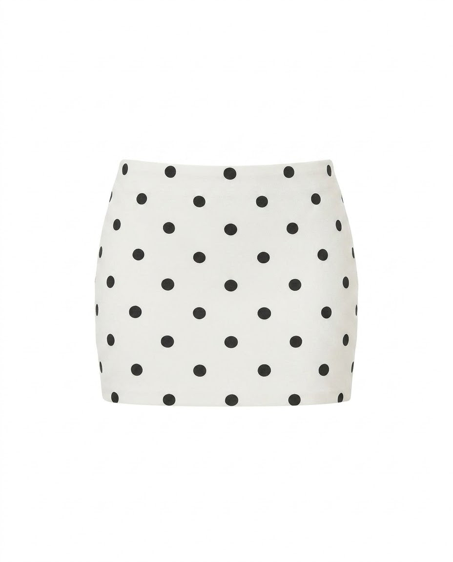 大阪店 WEB限定 受注制【Never mind the XU】Dot Muse Mini Skirt