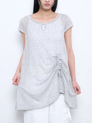 【TUOMIO】CROCHET MINI DRESS
