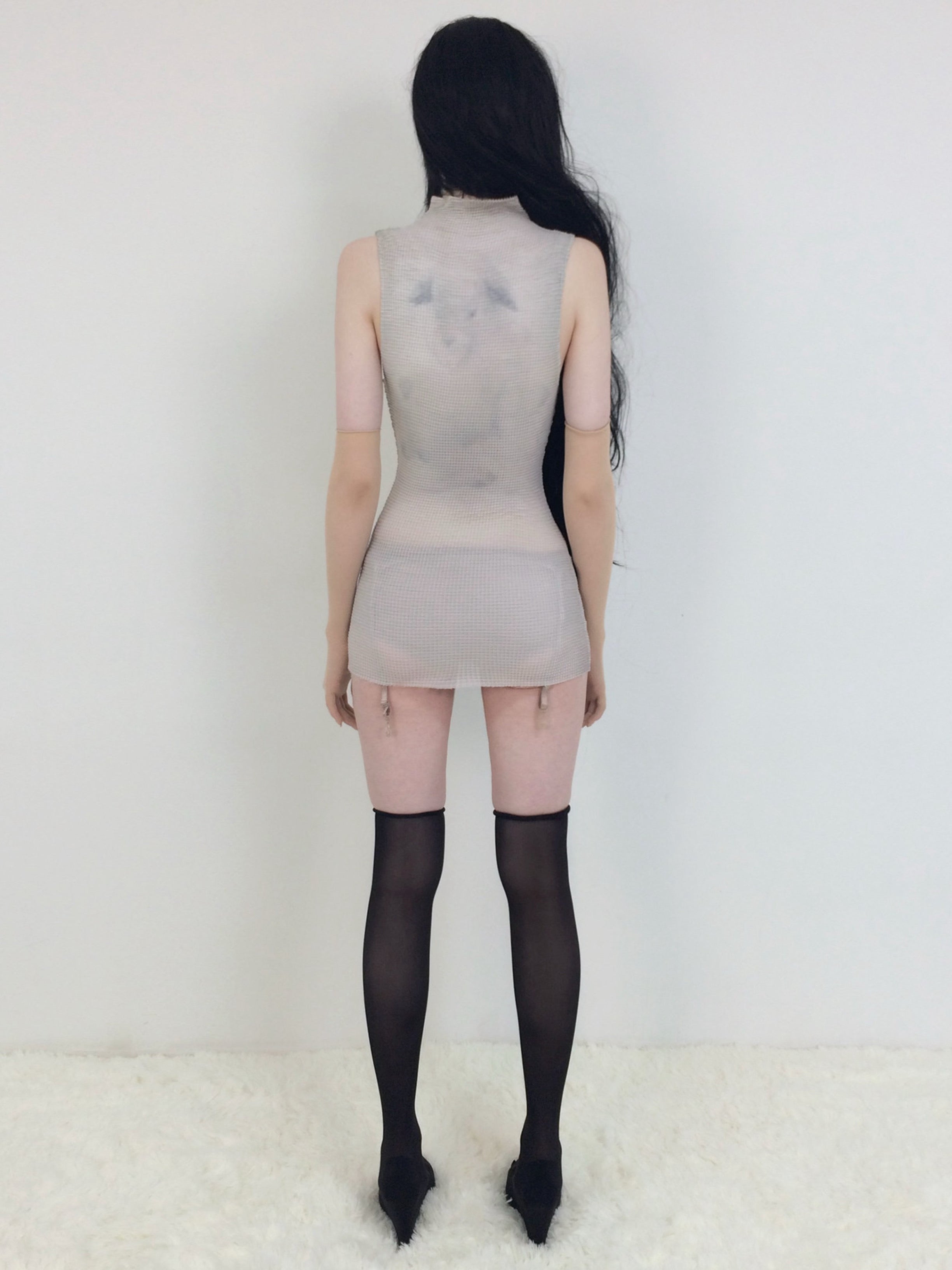 【bonnae】Pleated mini dress