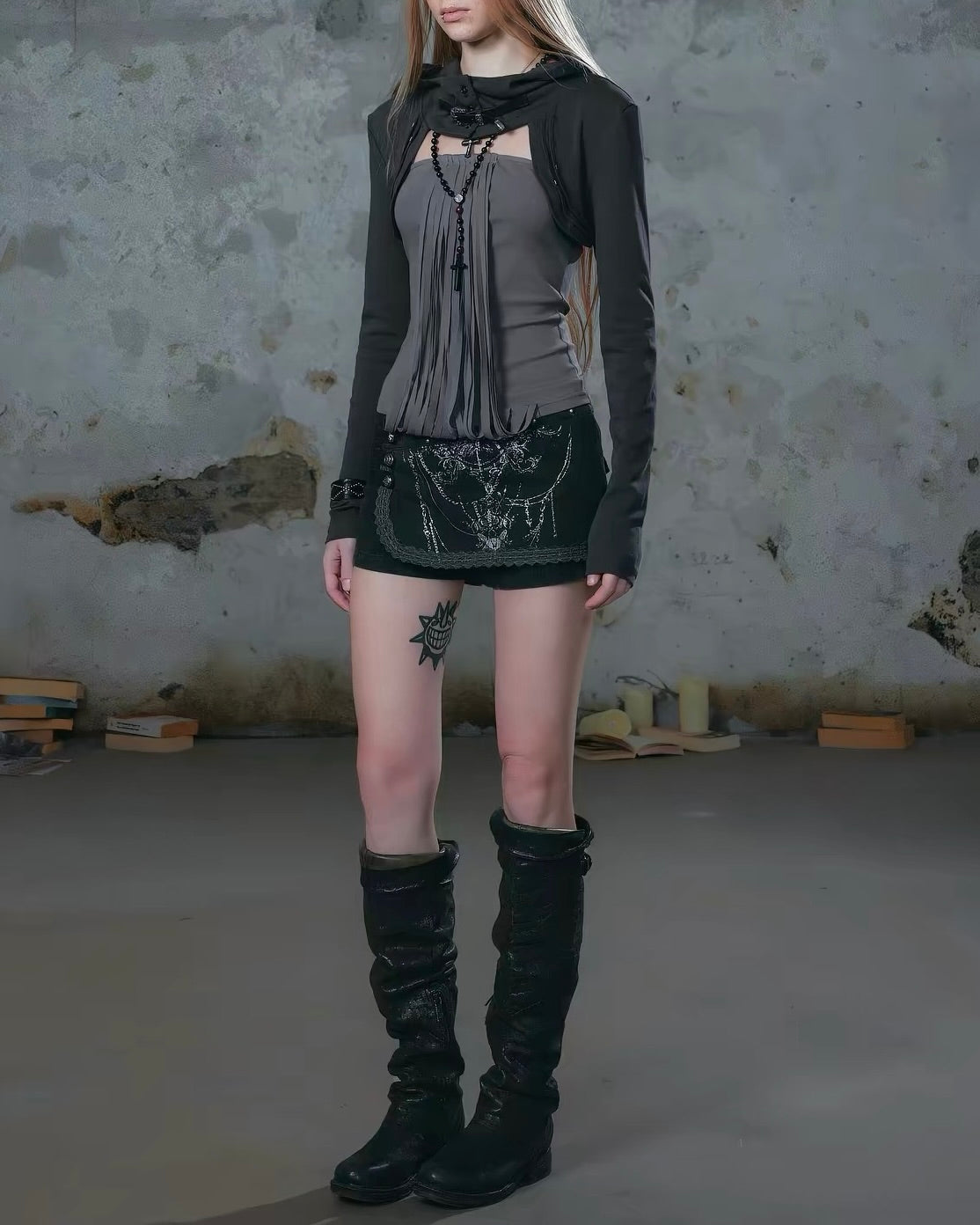 【Cest Nous】Tassel Hooded Top