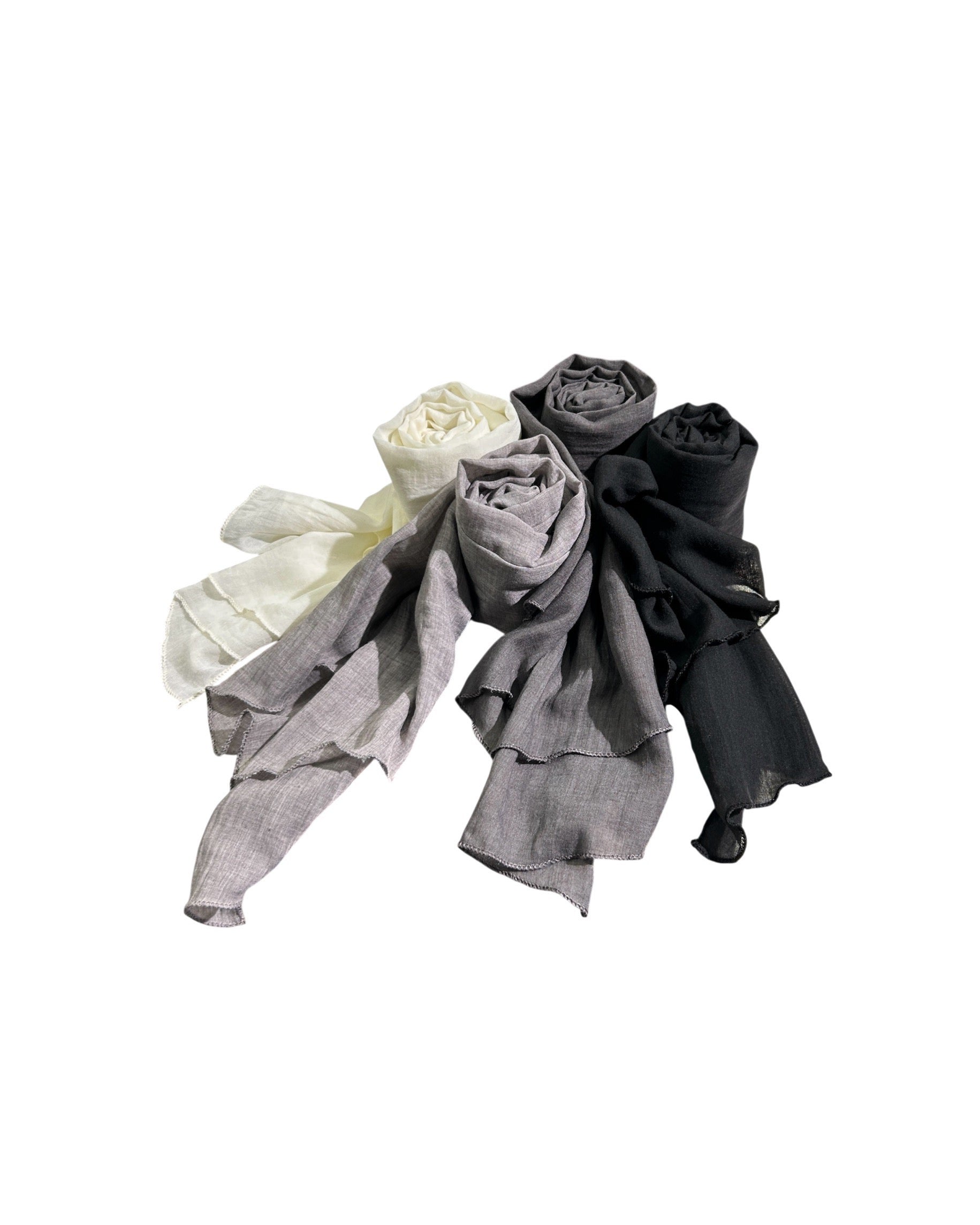 4/25 20:00発売 受注制【nmtc+】simple color scarf (4color)