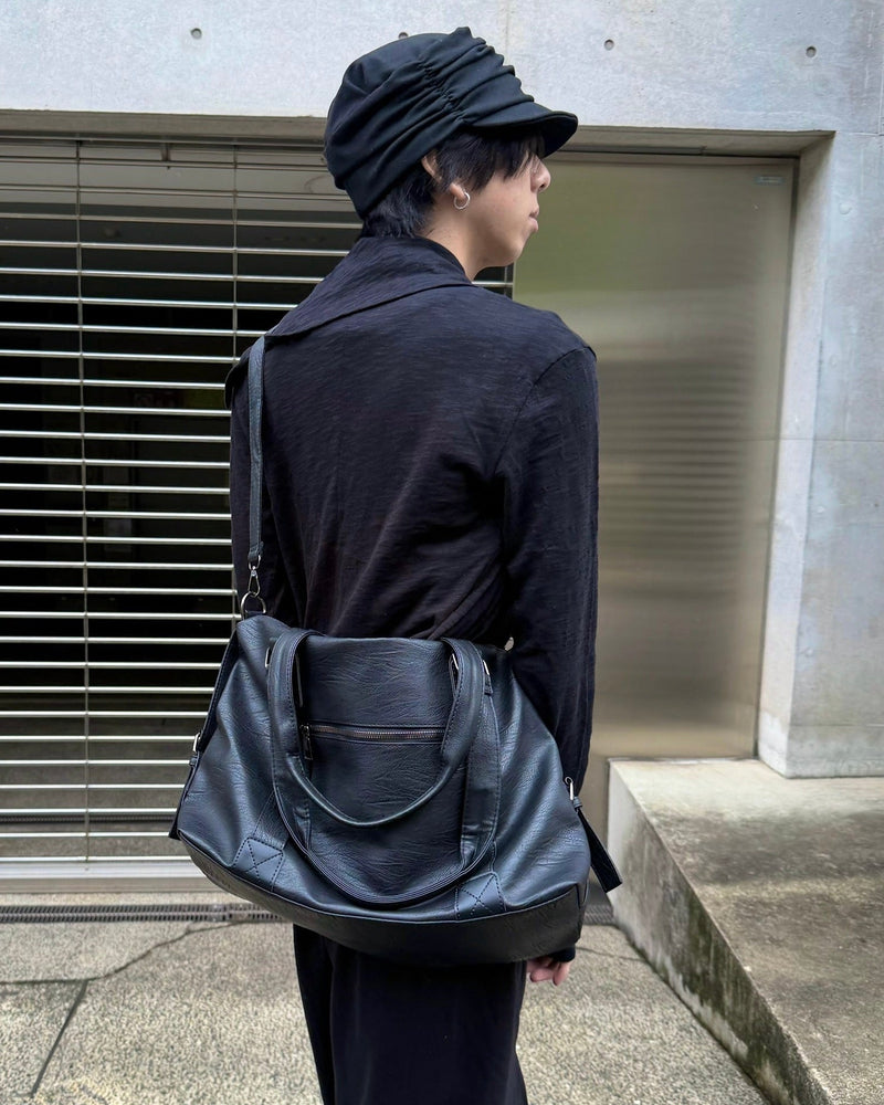 受注制【nmtc+】modern 2way fake leather cross bag