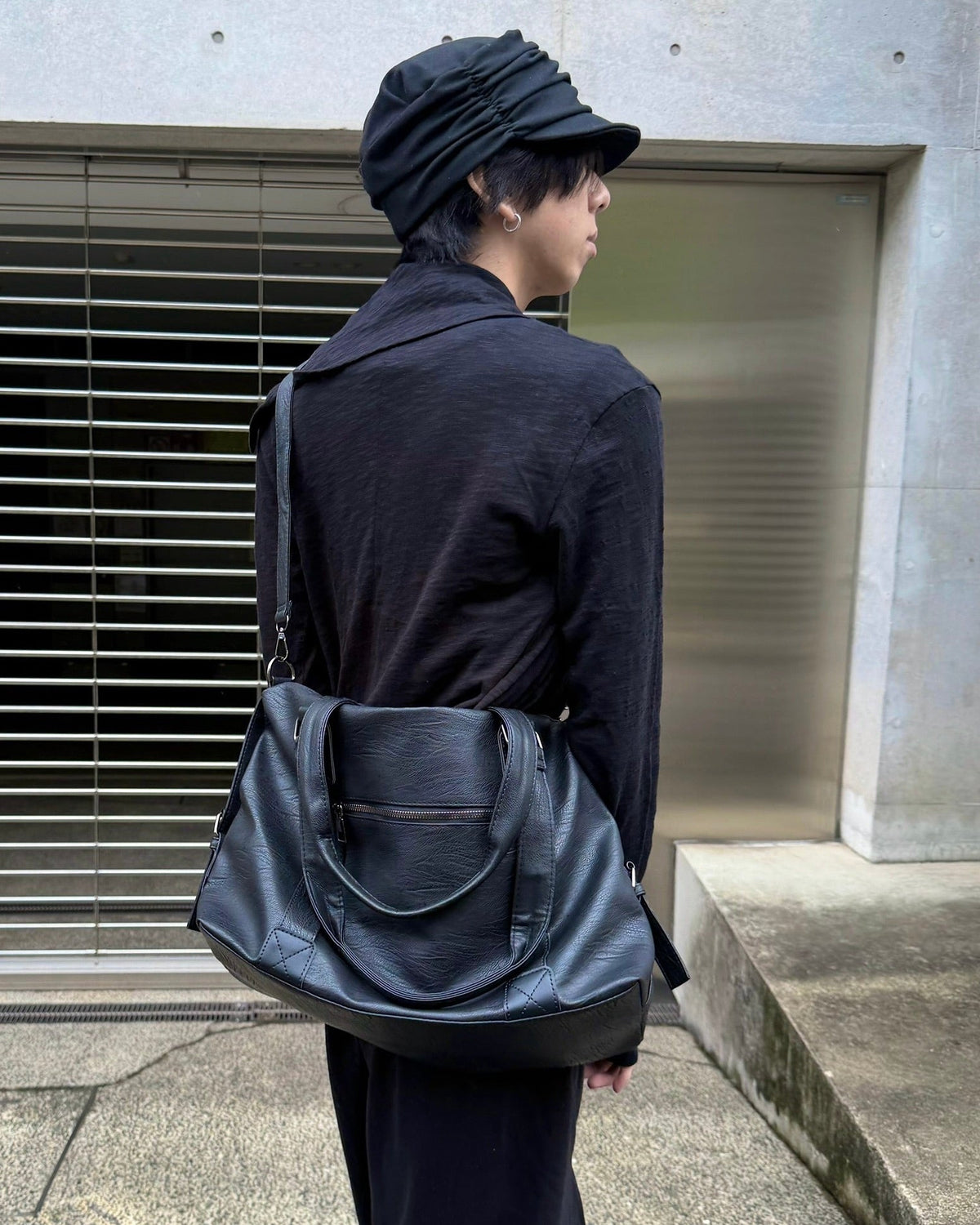 受注制【nmtc+】modern 2way fake leather cross bag