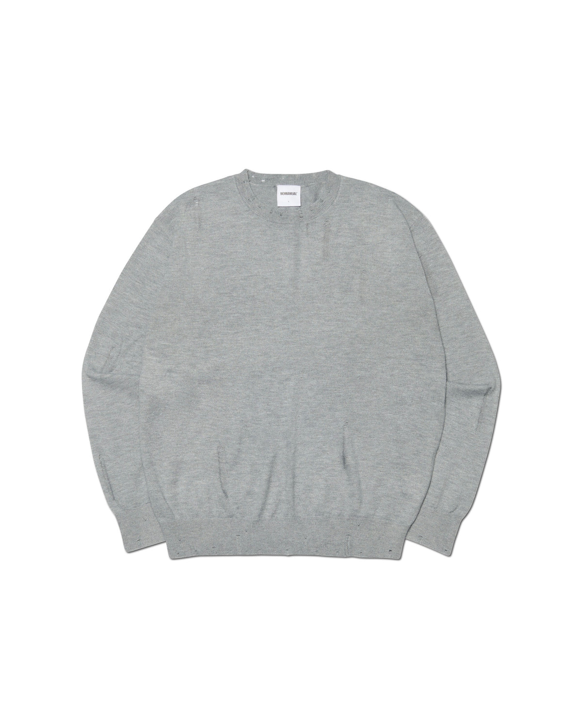【NOMANUAL】DAMAGED WOOL KNIT