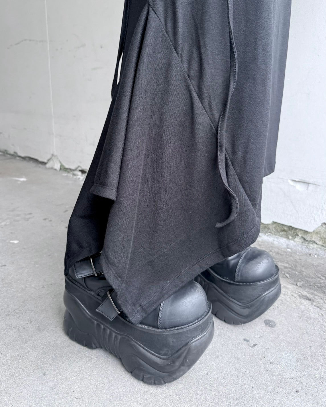 受注制【nmtc+】Curve Layered Long Skirt (2color)
