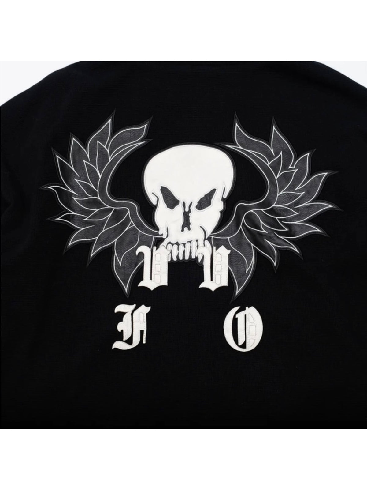 【F.V.V.O】Waffle Embroidered Mask Oversized Zip Hoodie