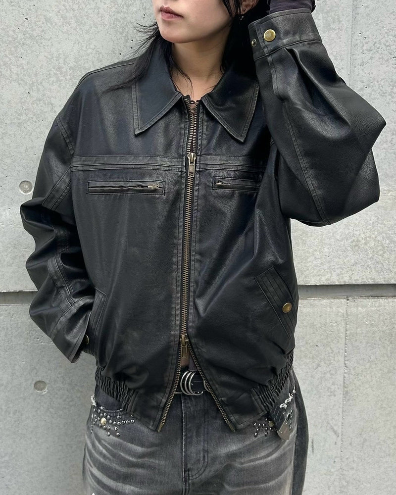 受注制【OaKS】washed coating jacket (2color)