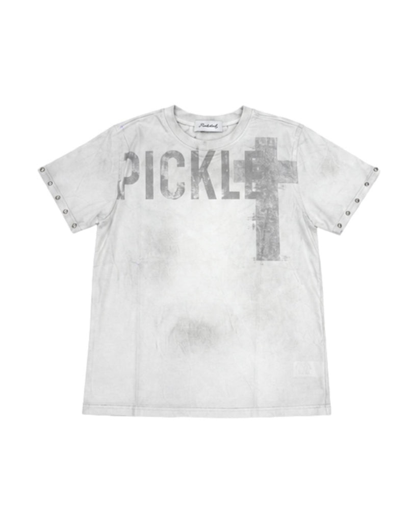 国際配送【Never mind the XU】dark angel wash tee (2color)