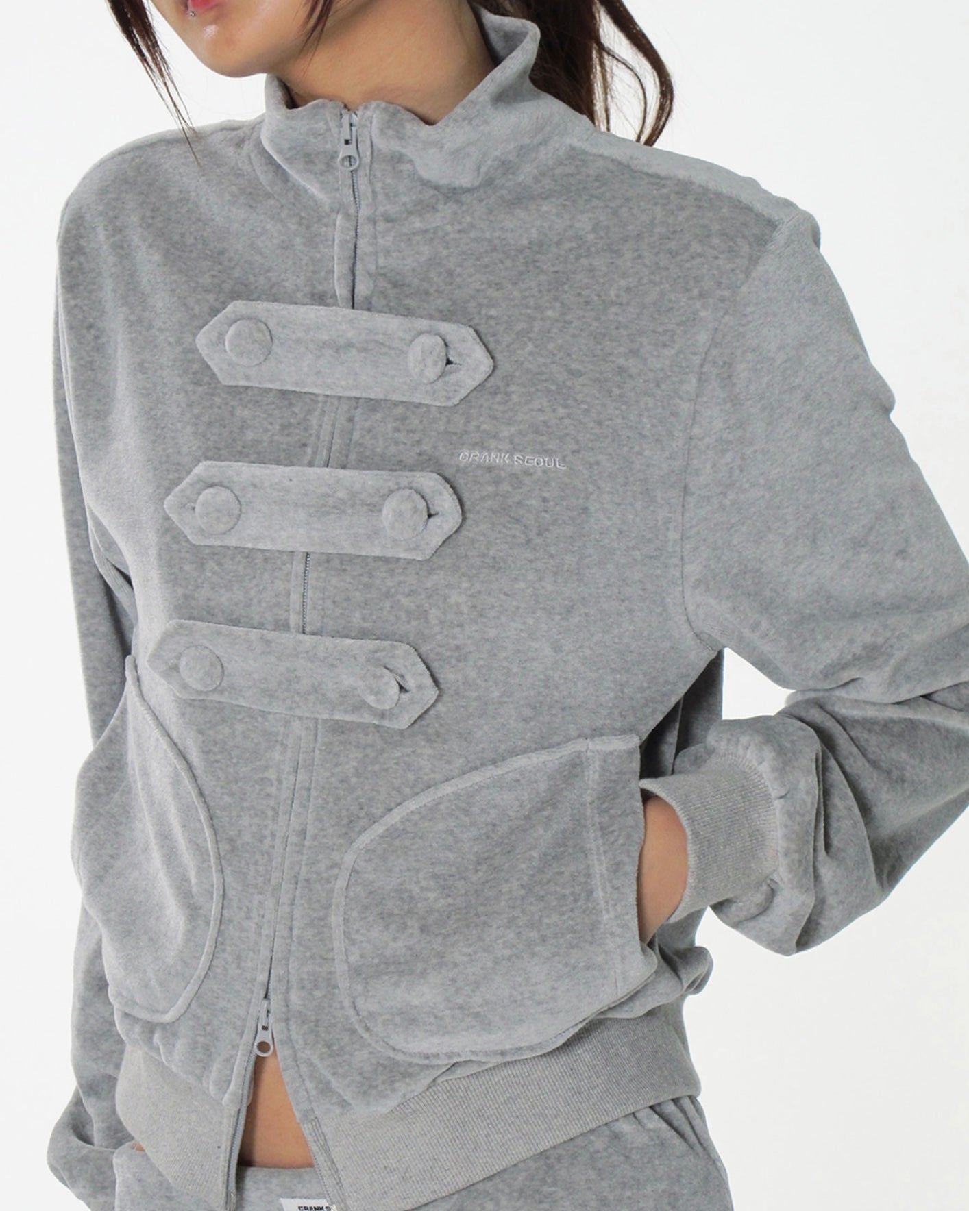 【CRANK】TOGGLE TERRY ZIP-UP