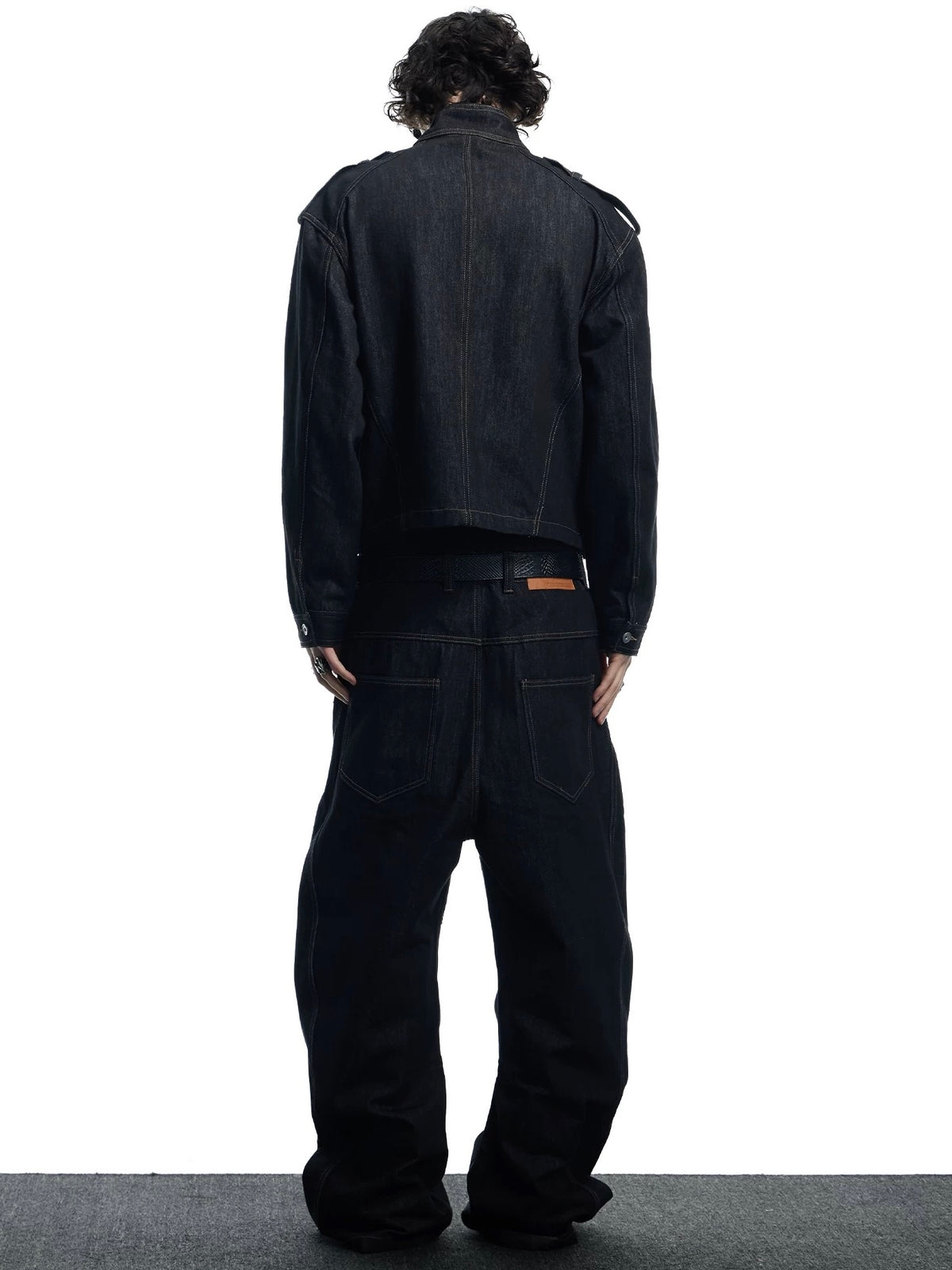 【DND4DES】Raw Denim Long Button Jacket