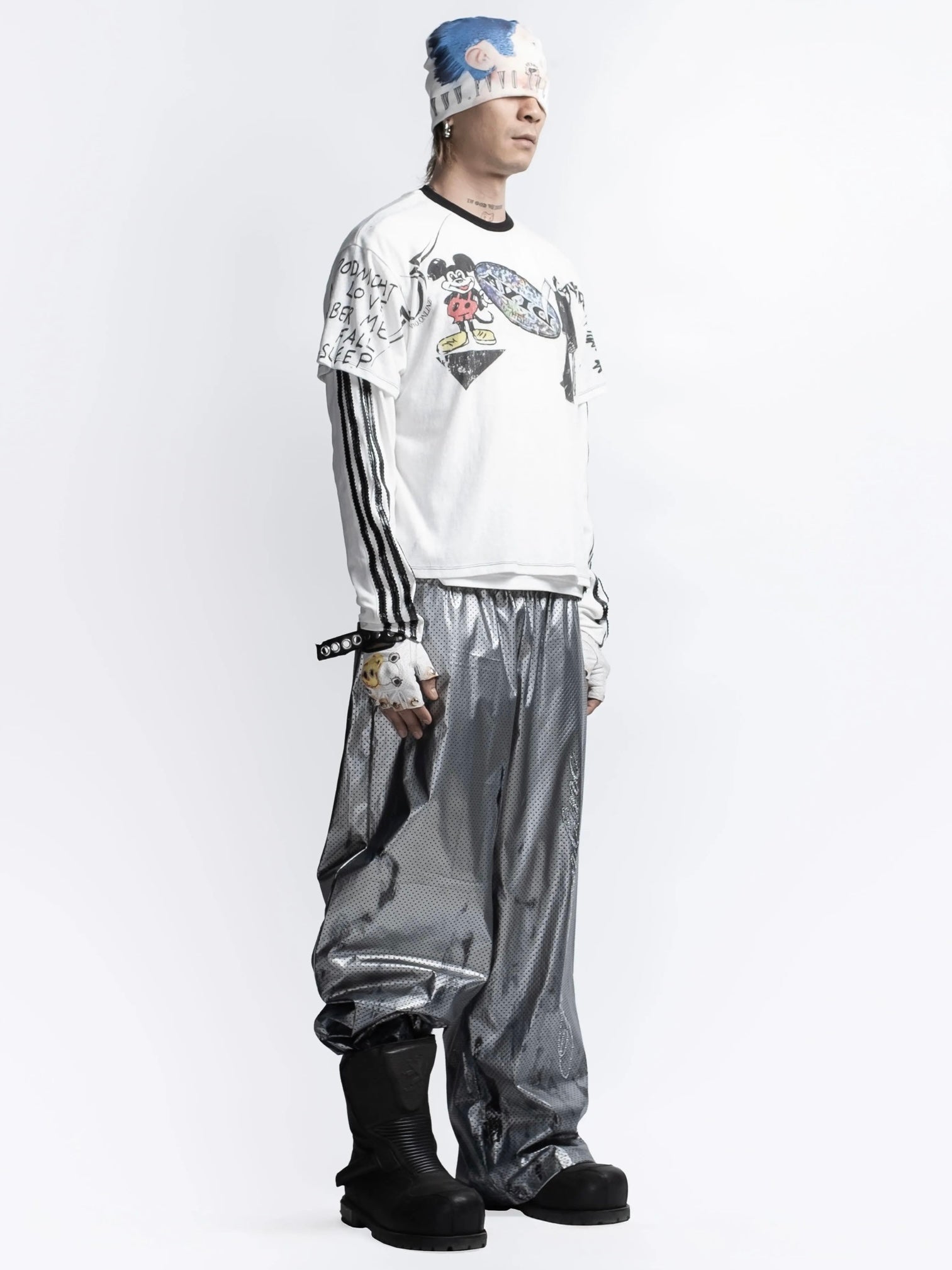 【F.V.V.O】Parody Graphic Ringer Tee