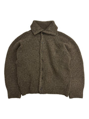 受注制【Chikashitsu +】high neck wool knit cardigan / 【チカシツプラス】ハイネックウールニットカーディガン (3color)