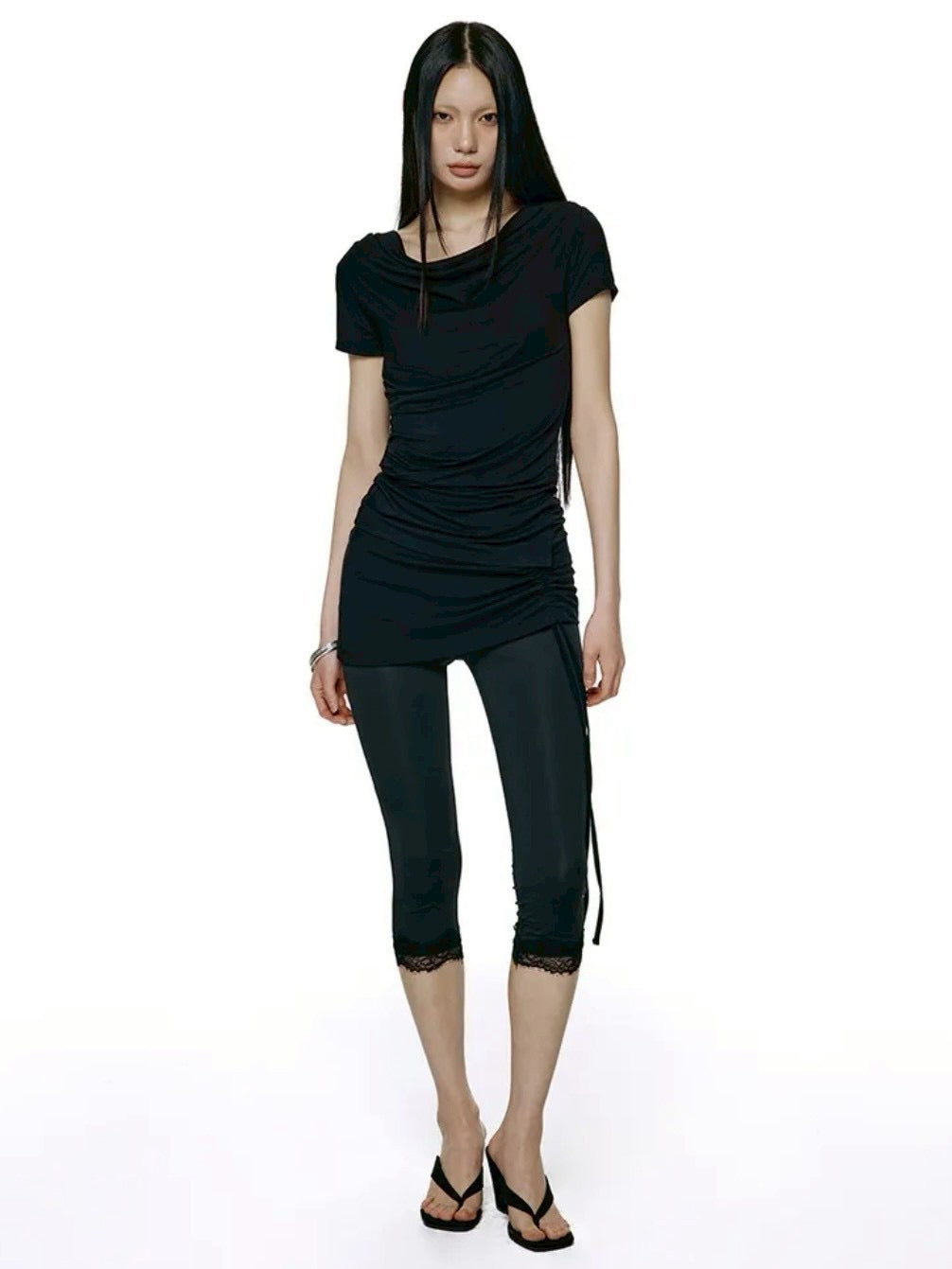 【ROCK CAKE】Drape Essential Top