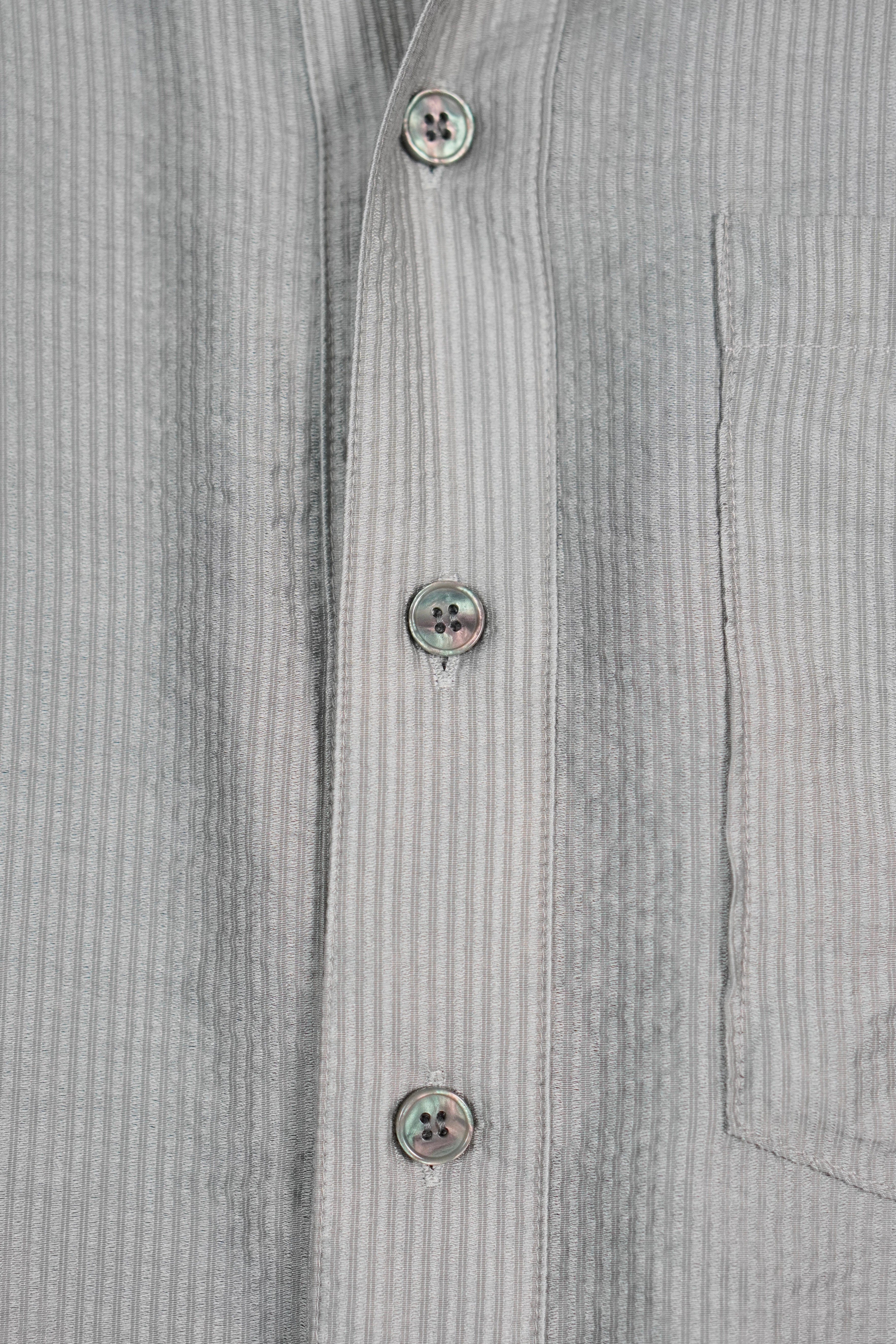 5/8 20:00 発売 受注制【Chikashitsu +】soft cropped stripe shirt (3color)