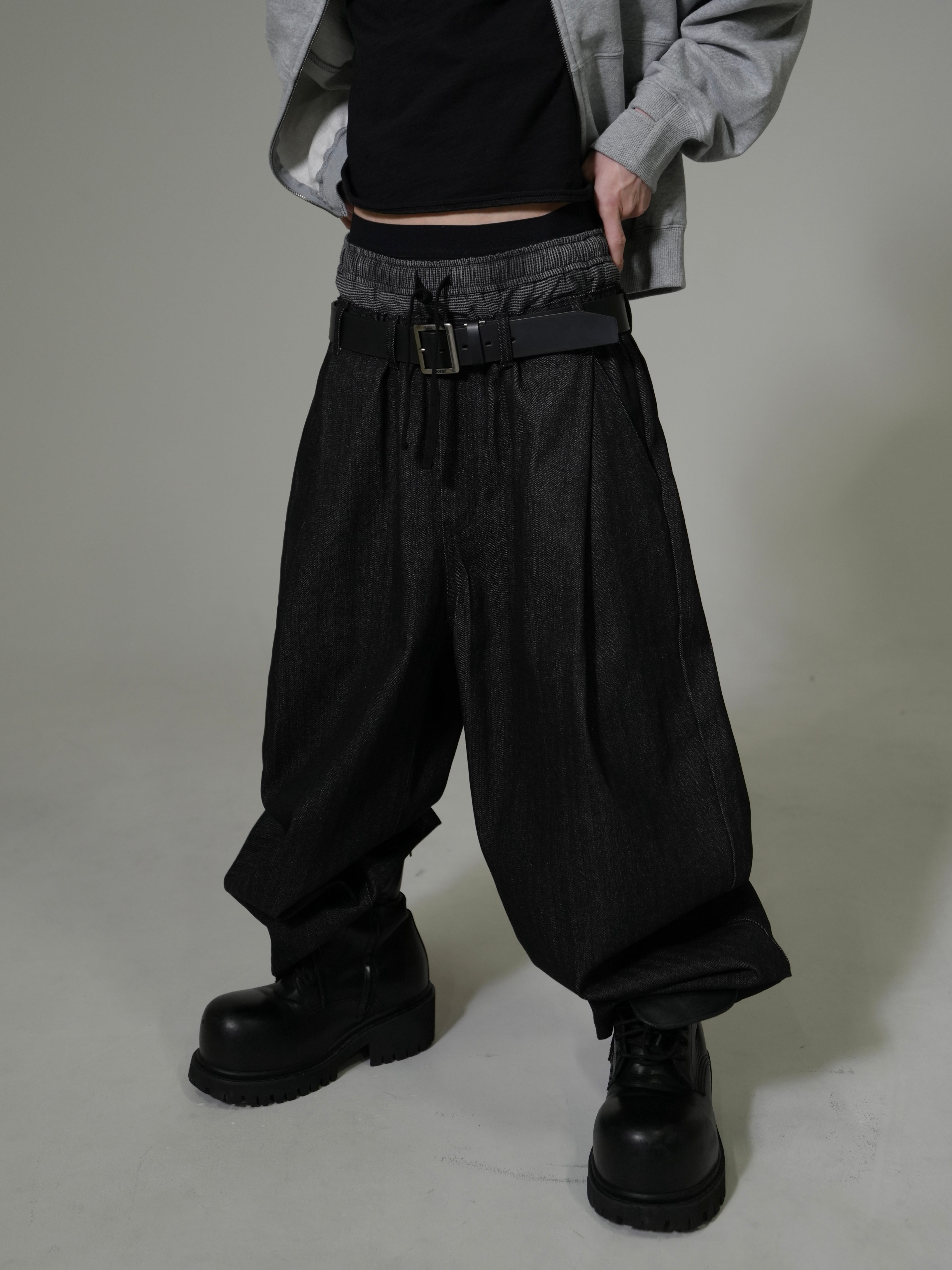Lee fi Ne】Herringbone Layered Baggy Jeans – PRESSING WEB SHOP