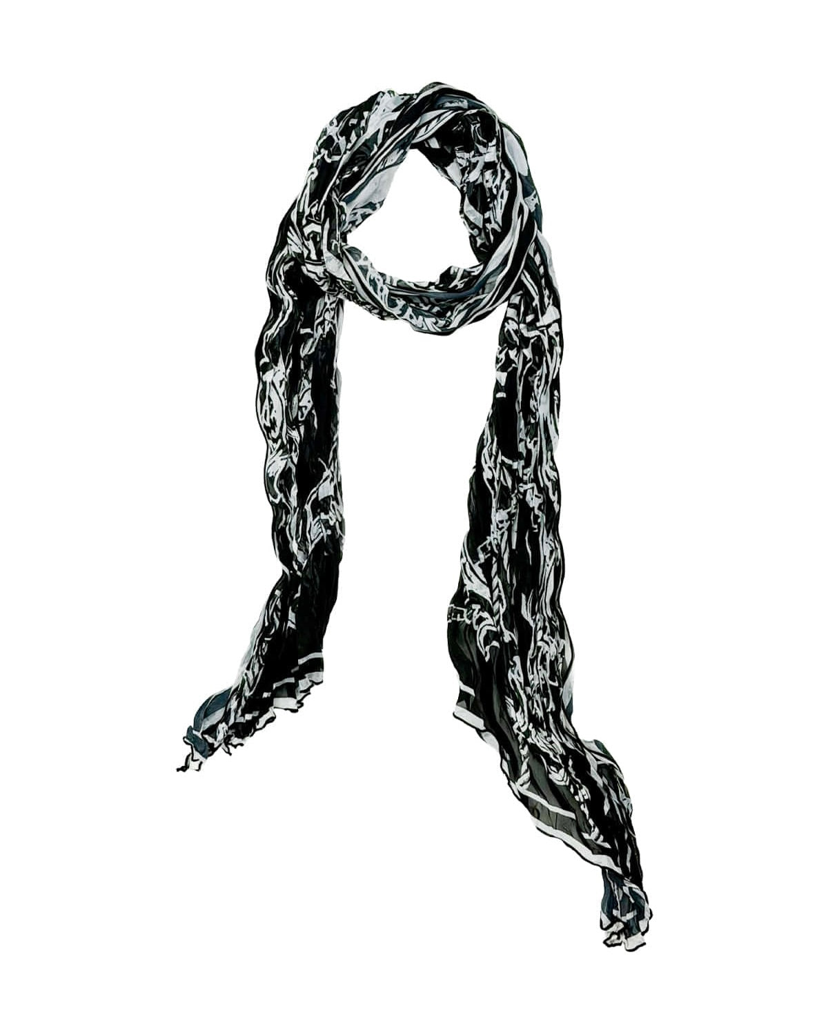 【LECYTO】Relic Pleated Long Scarf