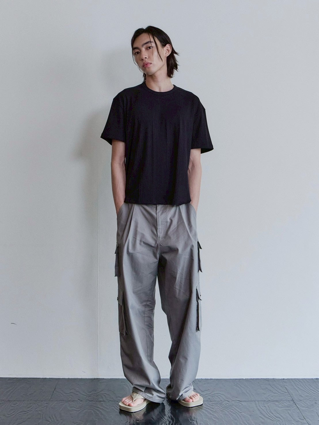 【Waviness】Rib Textured T-shirts