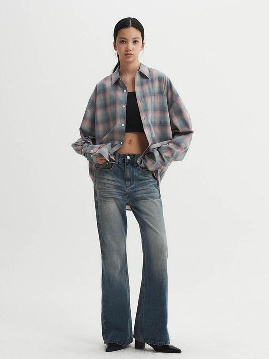 【DNSR】Signature Flare Denim Pants