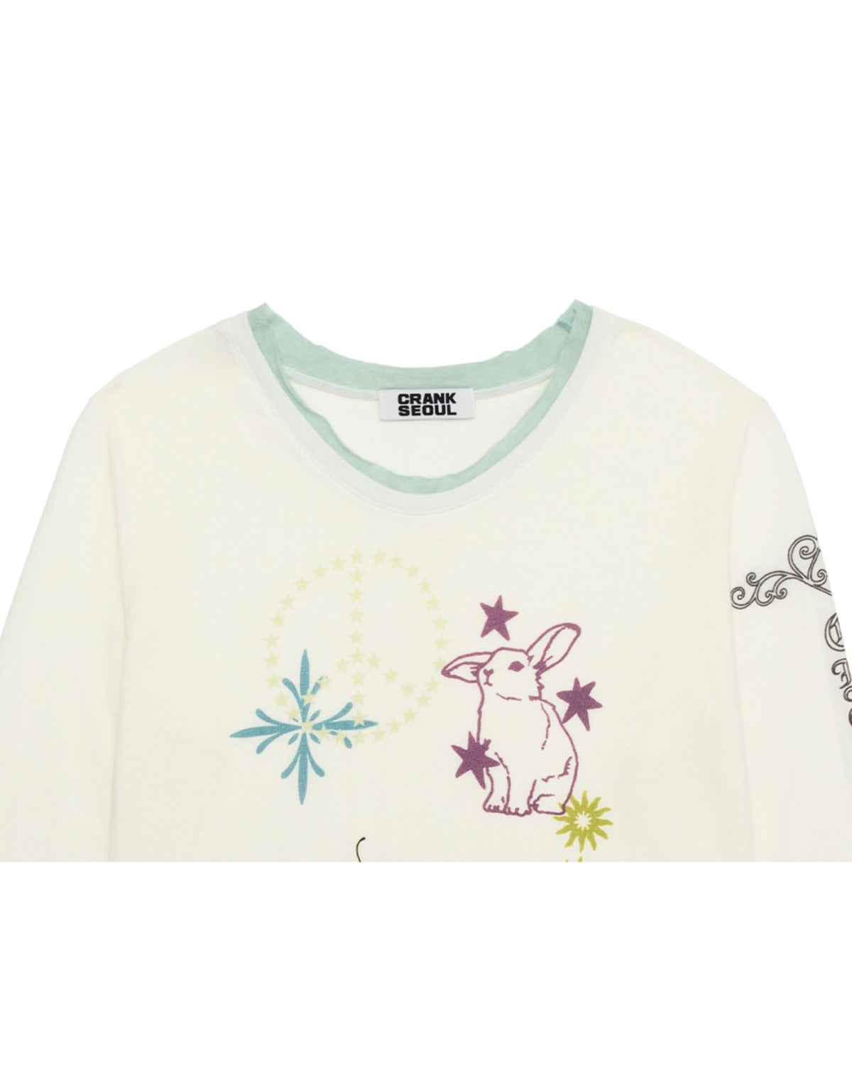 【CRANK】TATOO LAYERED TOP