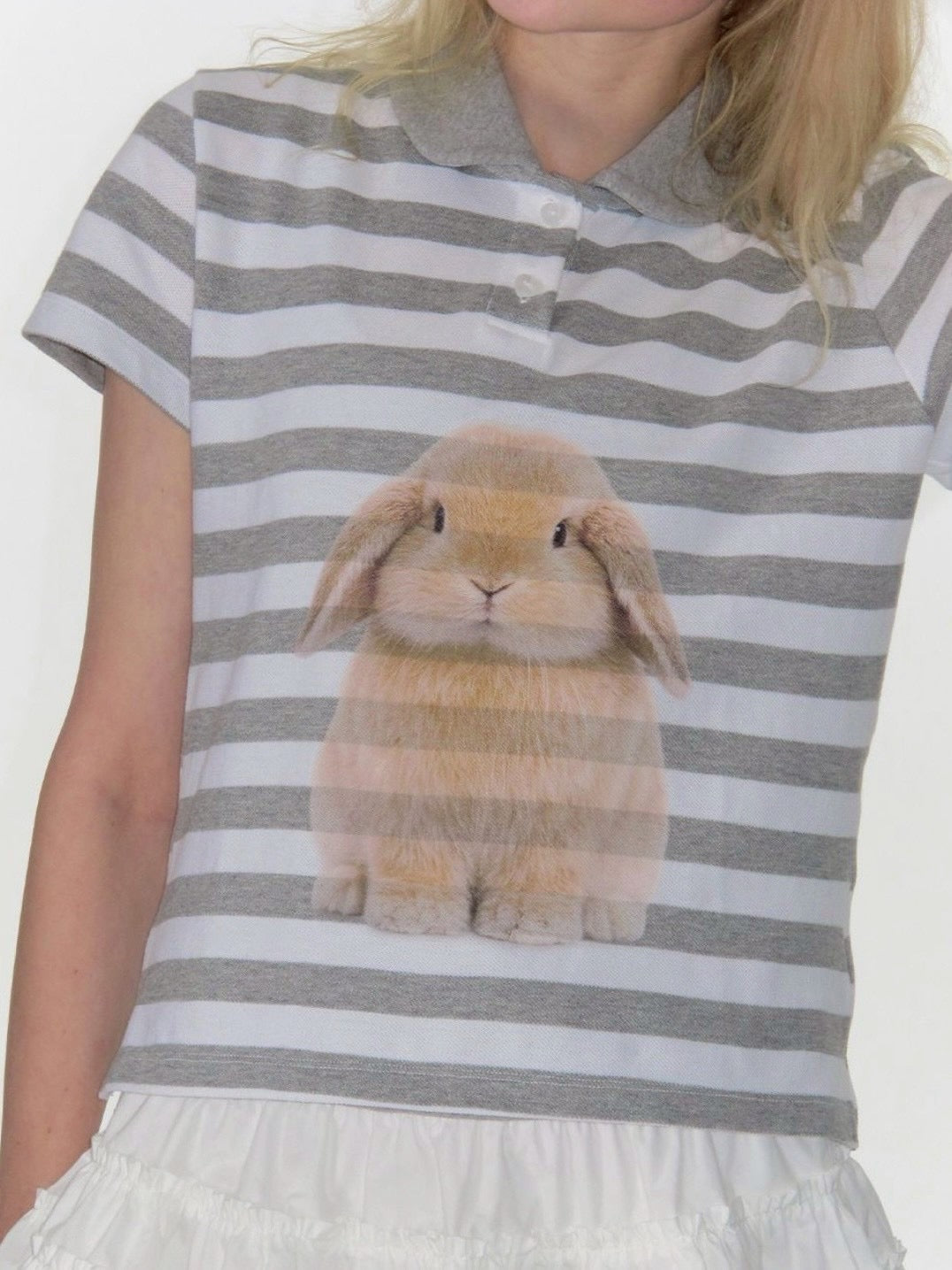 【CRANK】BUNNY GRAPHIC POLO SHIRT