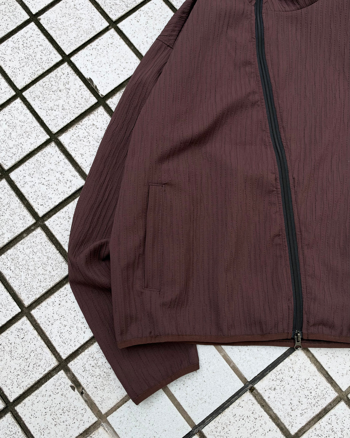 受注制【youll】pleated asymmetry jacket (3color)