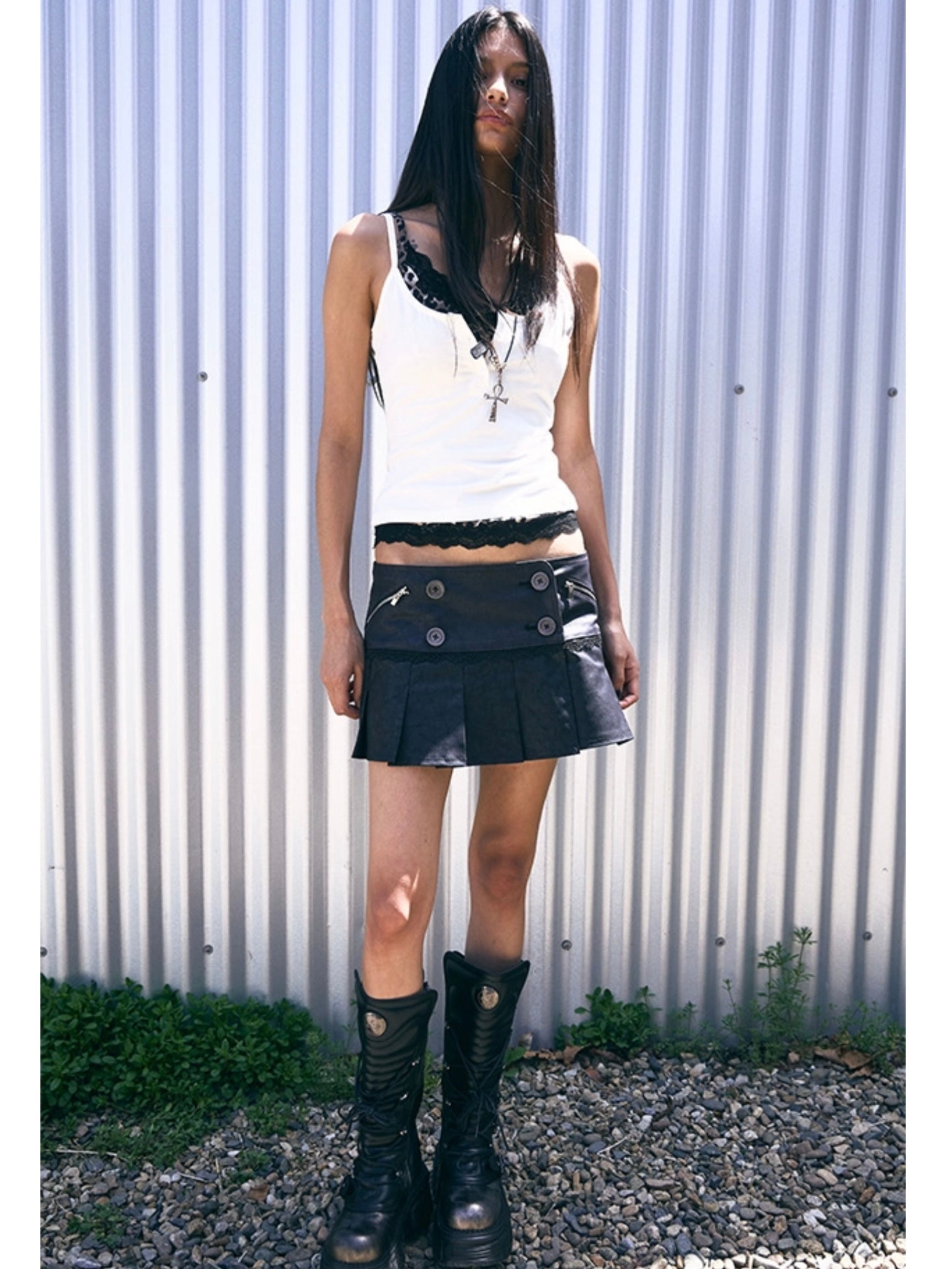6/6 20:00発売【NOT KNOWING】Lace Layered Cami Set