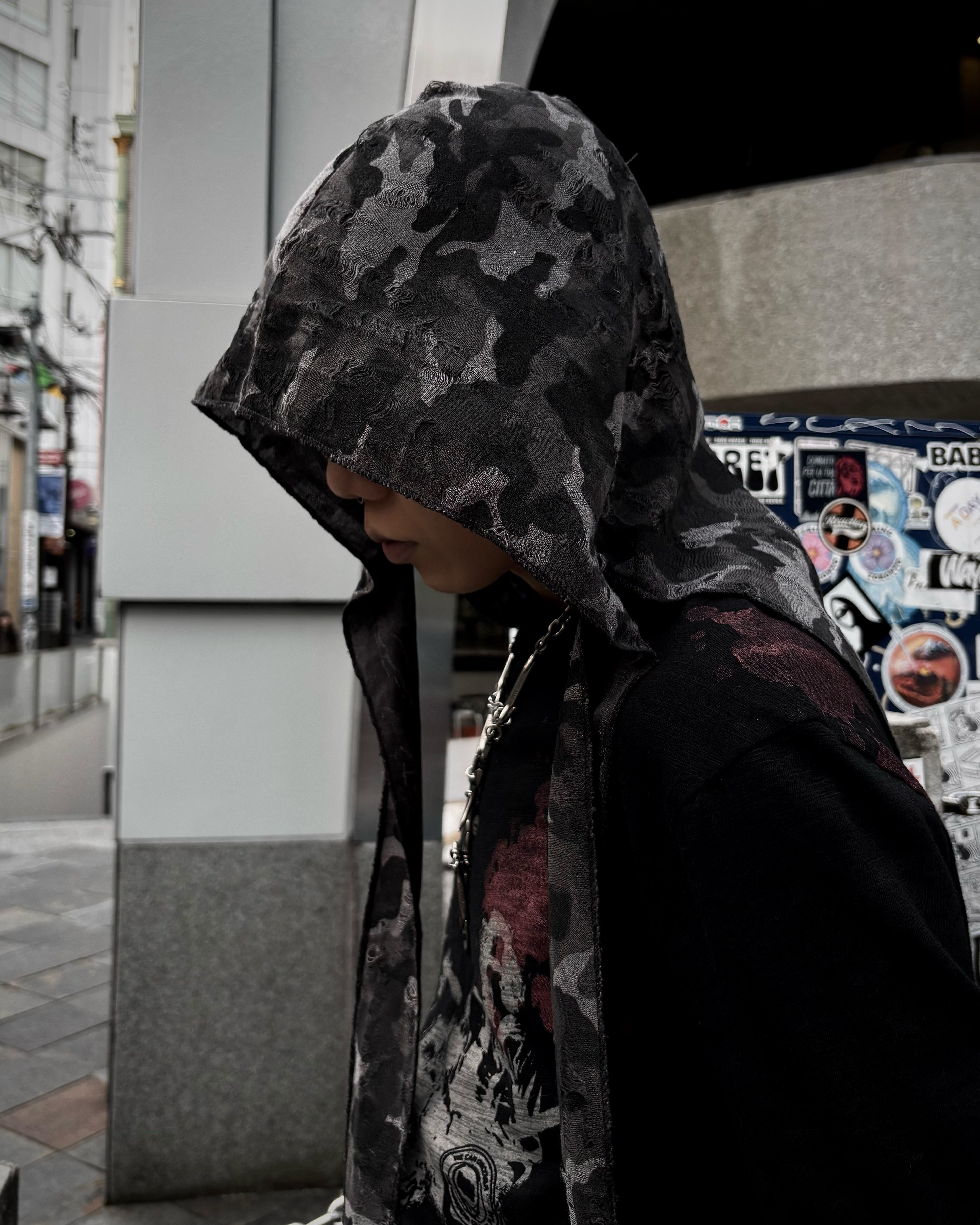 国際配送【Never mind the XU】damage camouflage balaclava