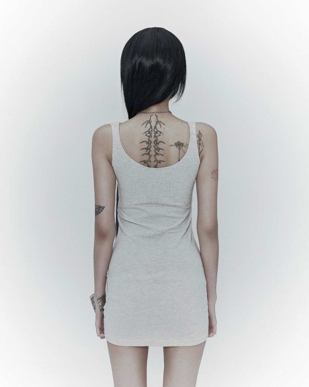 【bonienkiye】Side-Cutout Mini Dress