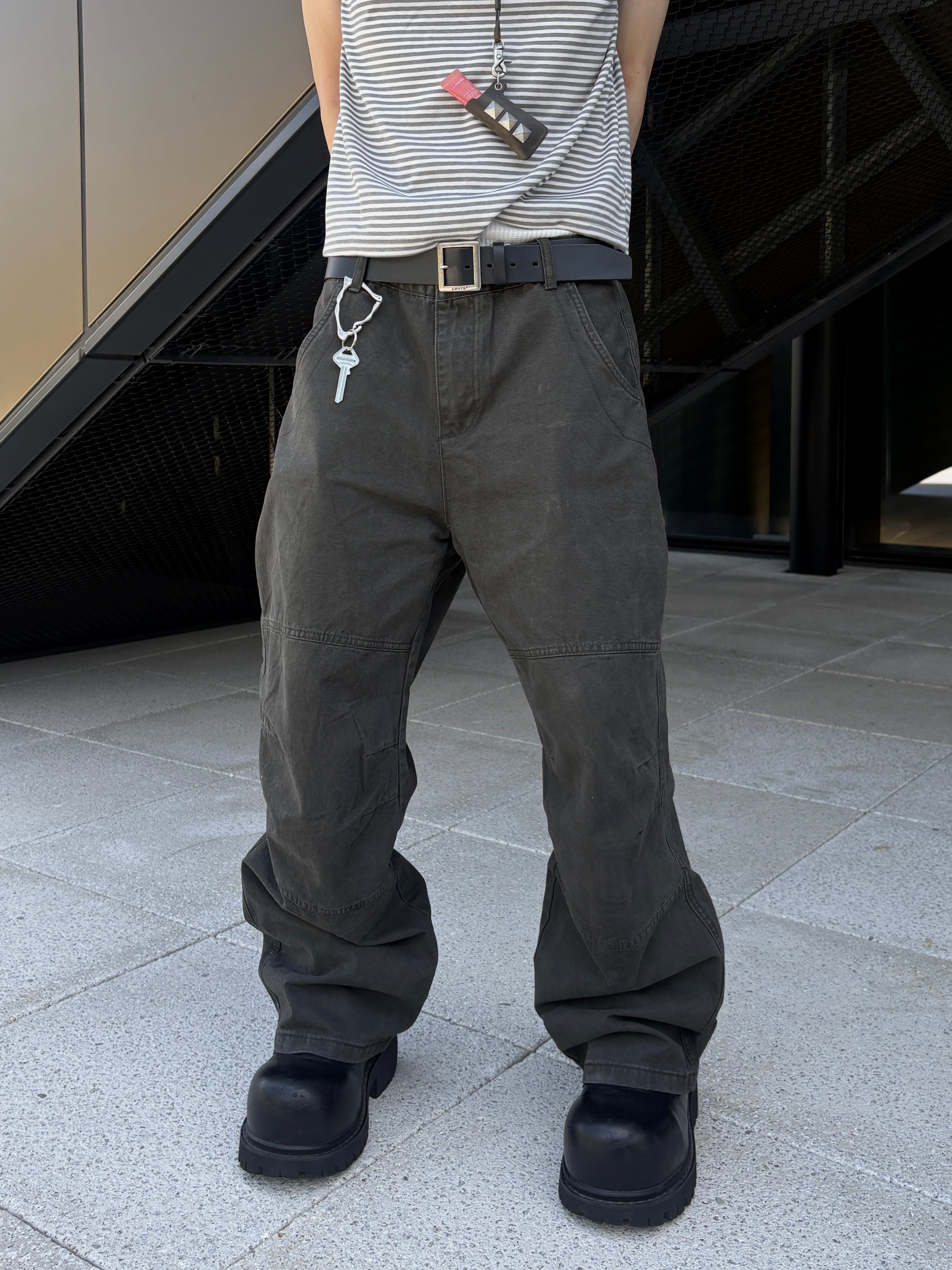 受注制【youll】Semi wide cotton pants (2color)