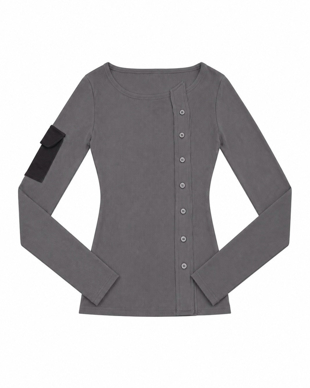 受注制【nmtc+】Double Button Rib Cardigan (2color)