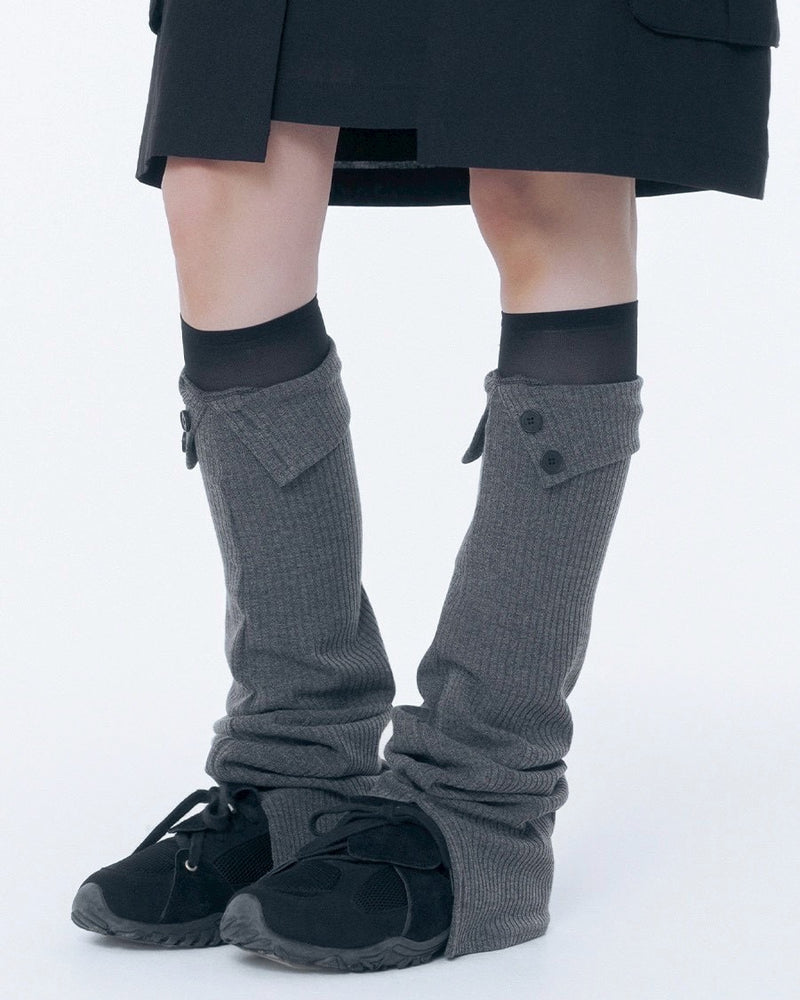 【Miseki seoul】Button slit leg warmer