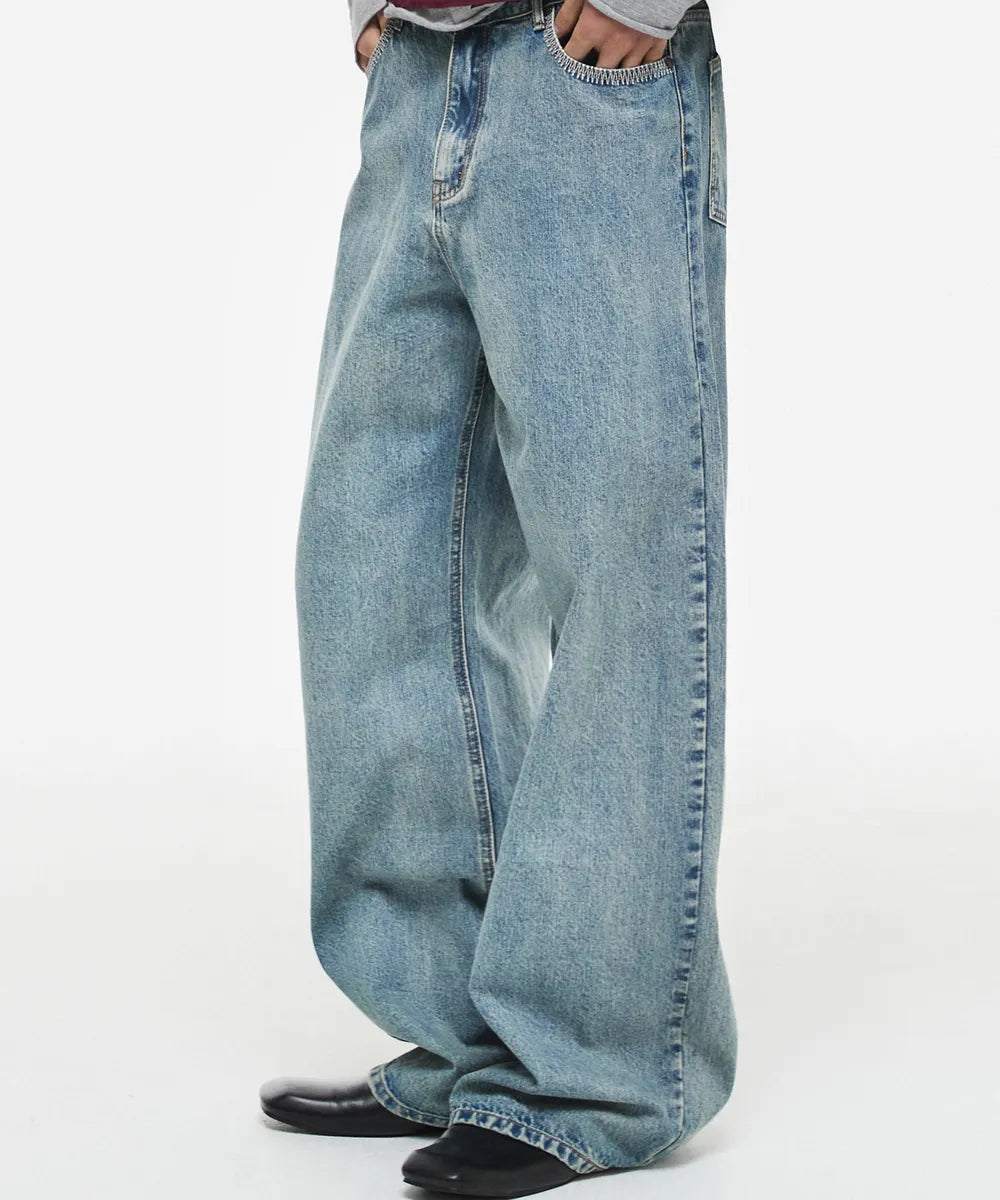 【DNSR】Spider Stitch Denim Pants