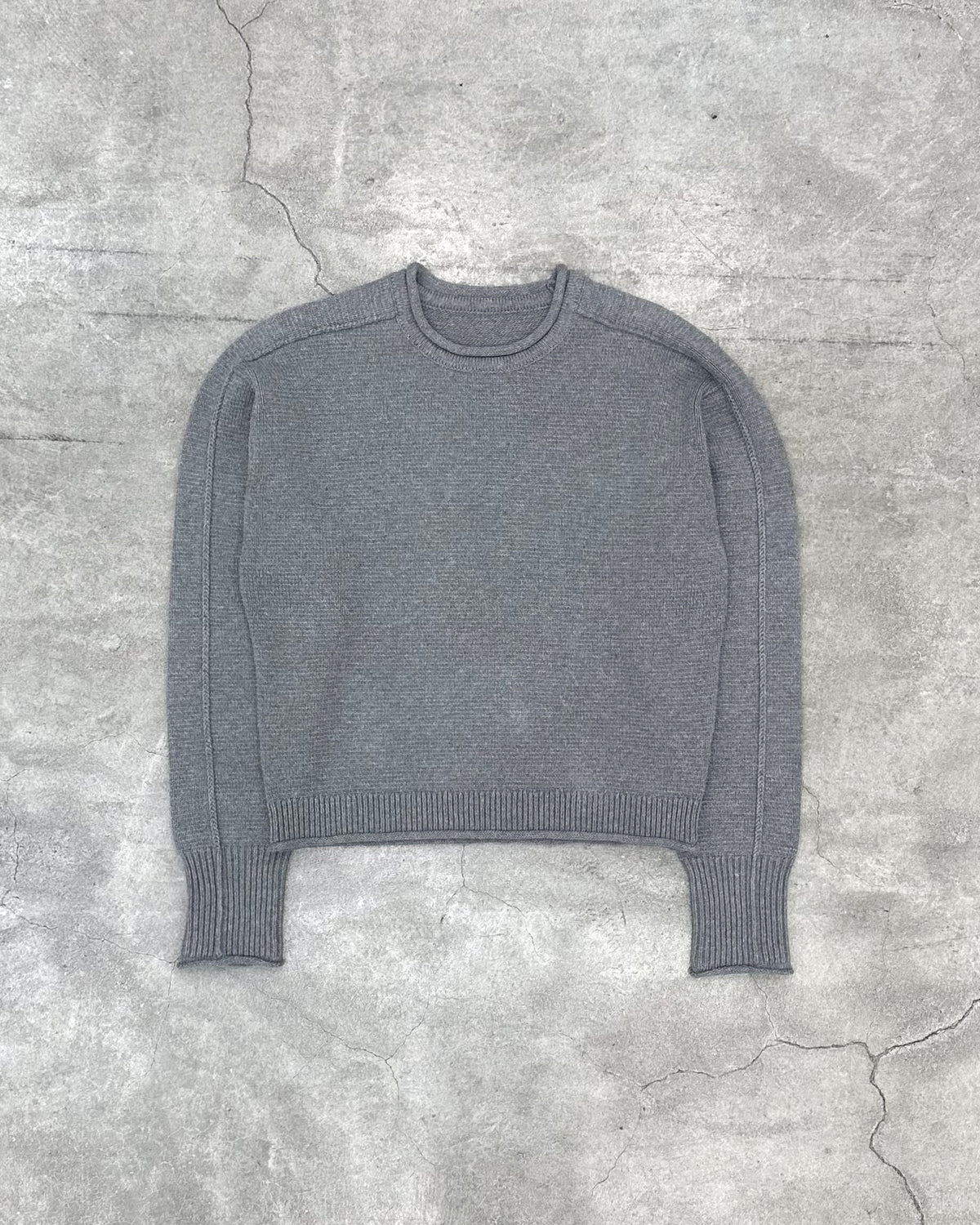 【CHIKASHITSU PLUS HIGH】Contour roll knit sweater (2color)