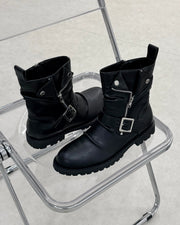 国際配送【RENOL】leather biker boots