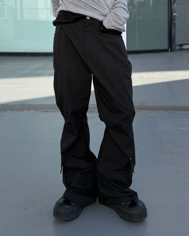 大阪店WEB限定受注制【Chikashitsu +】bootcut utility cargo pants