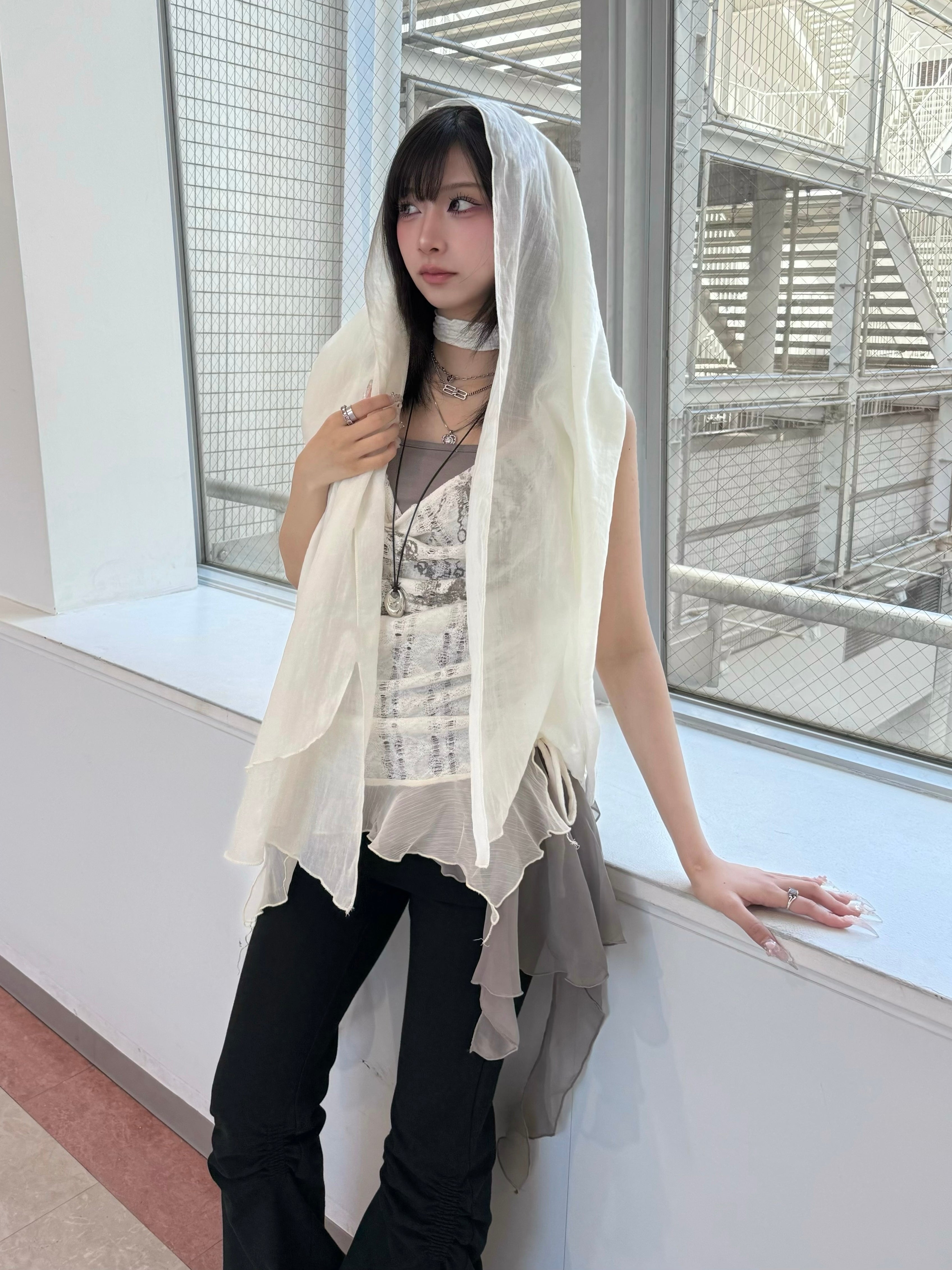 受注制【nmtc+】simple color scarf (4color)