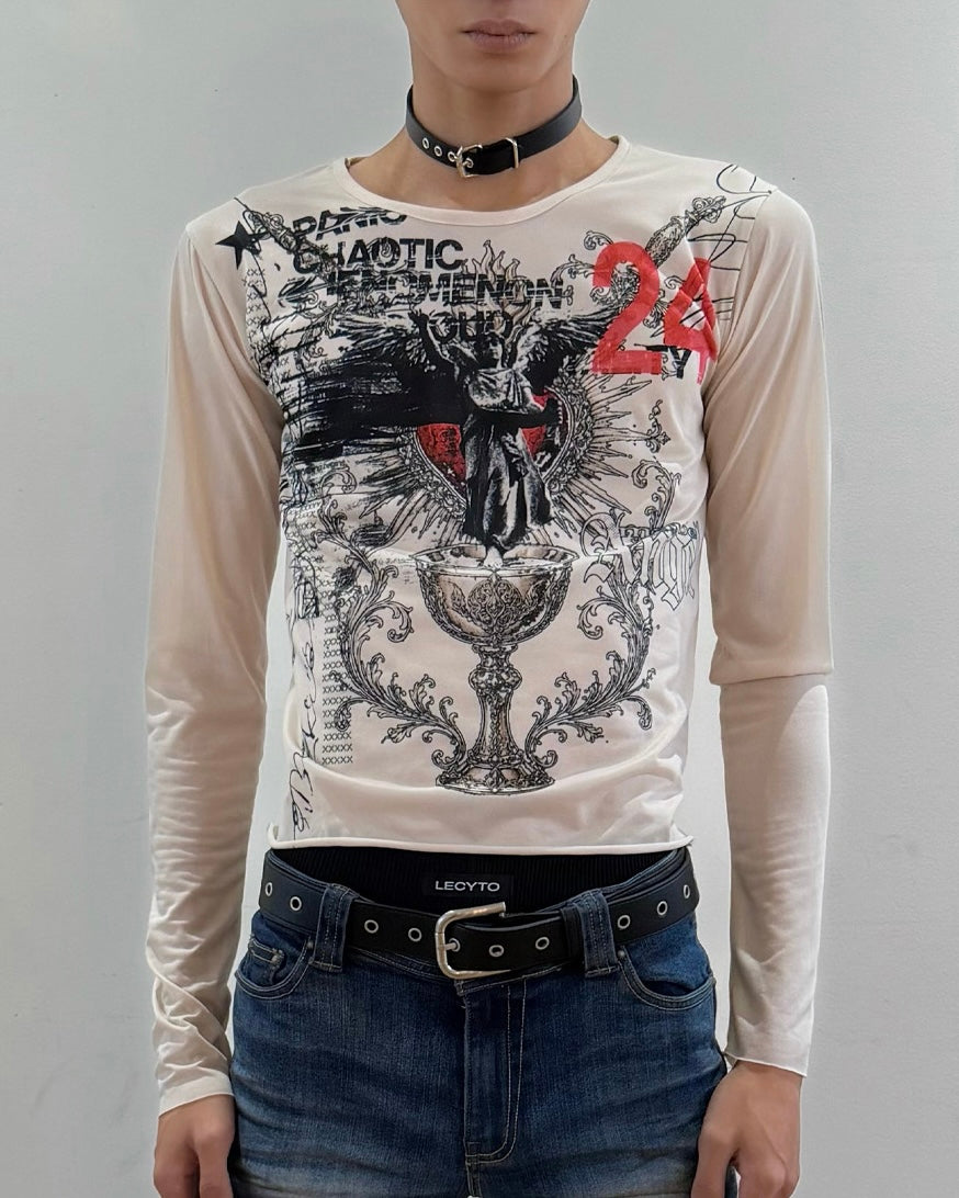 【LECYTO】24 See-Through Long Sleeve
