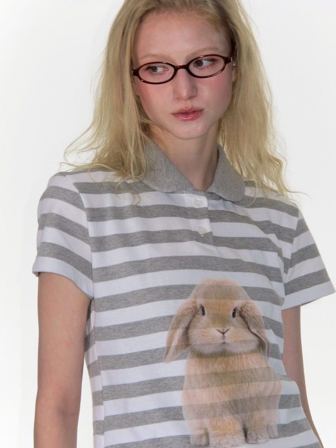 【CRANK】BUNNY GRAPHIC POLO SHIRT