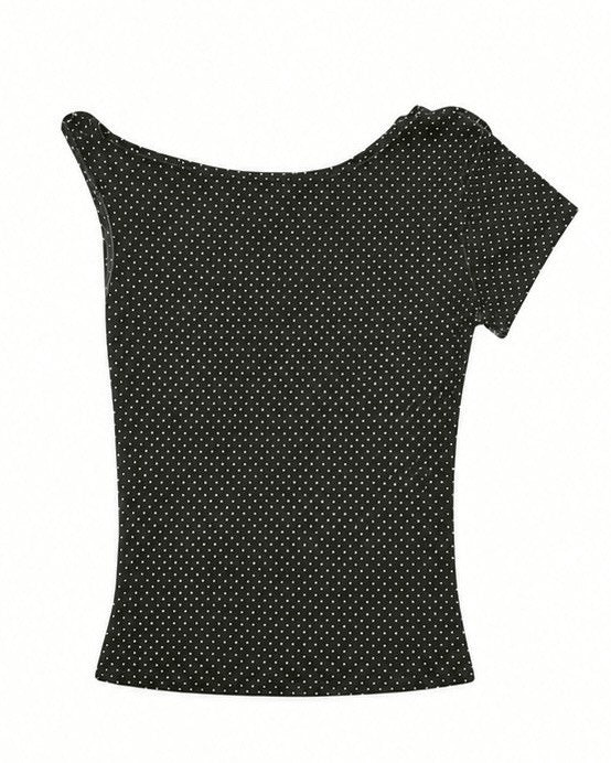 渋谷109店WEB限定受注制【nmtc+】Dot Ribbon Neck Tee (3color)