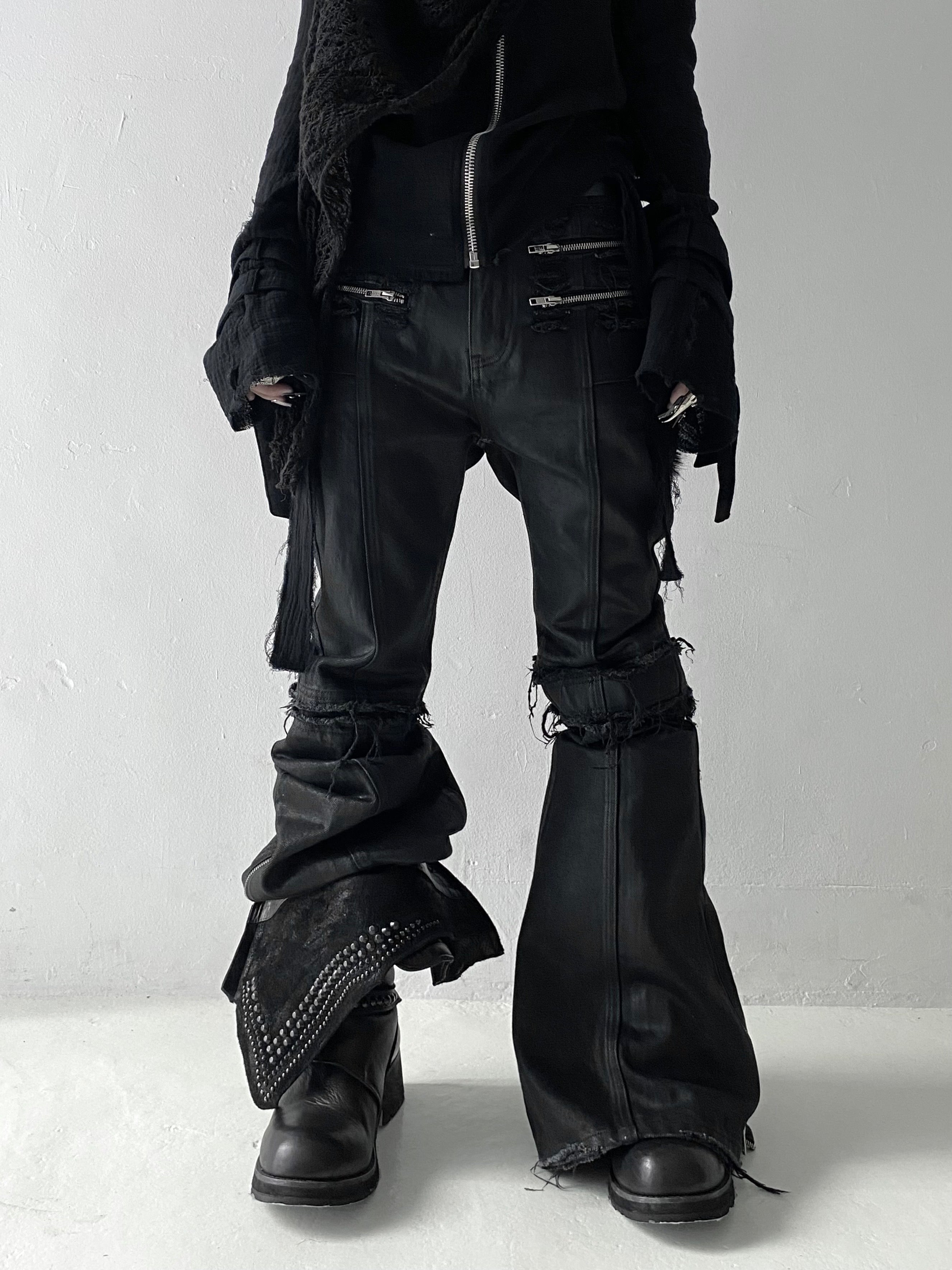 4/27 20:00発売【YIKAI LABORATORY】syncope waxed denim