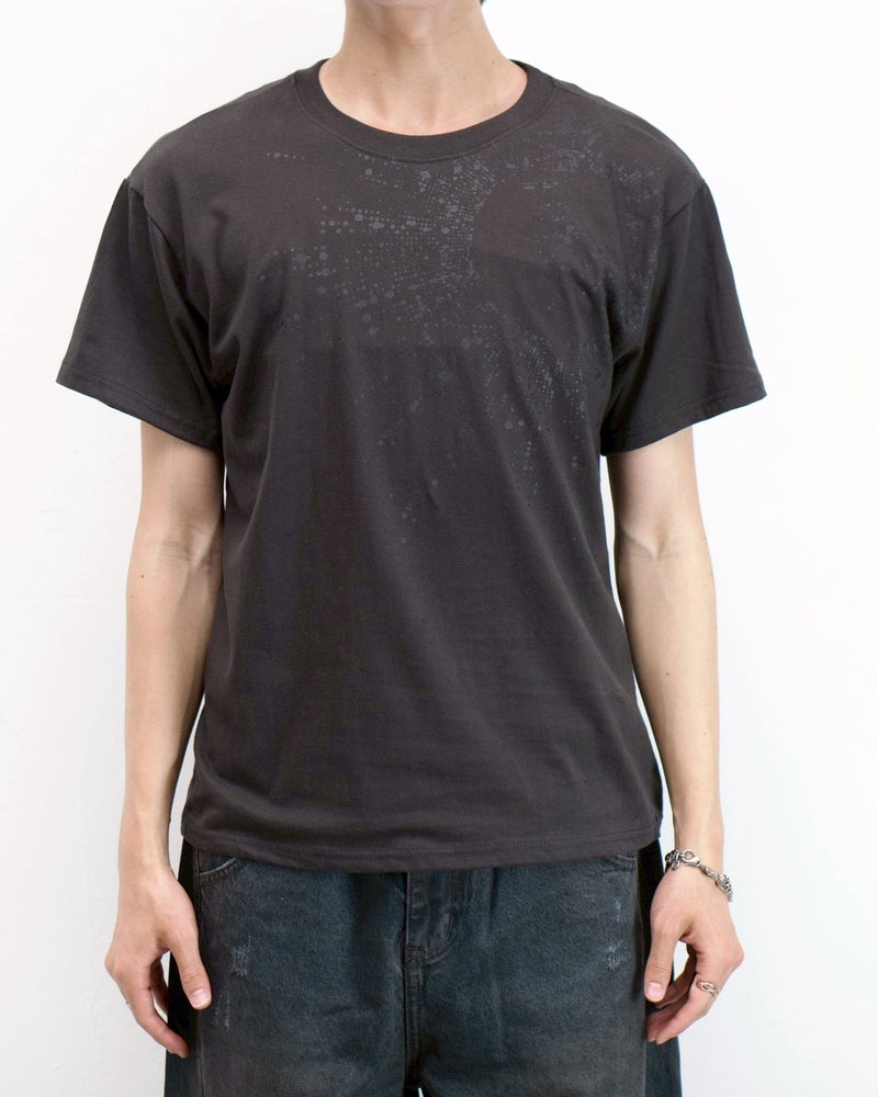 受注制【Chikashitsu +】sunshine printing crop tee (4color)