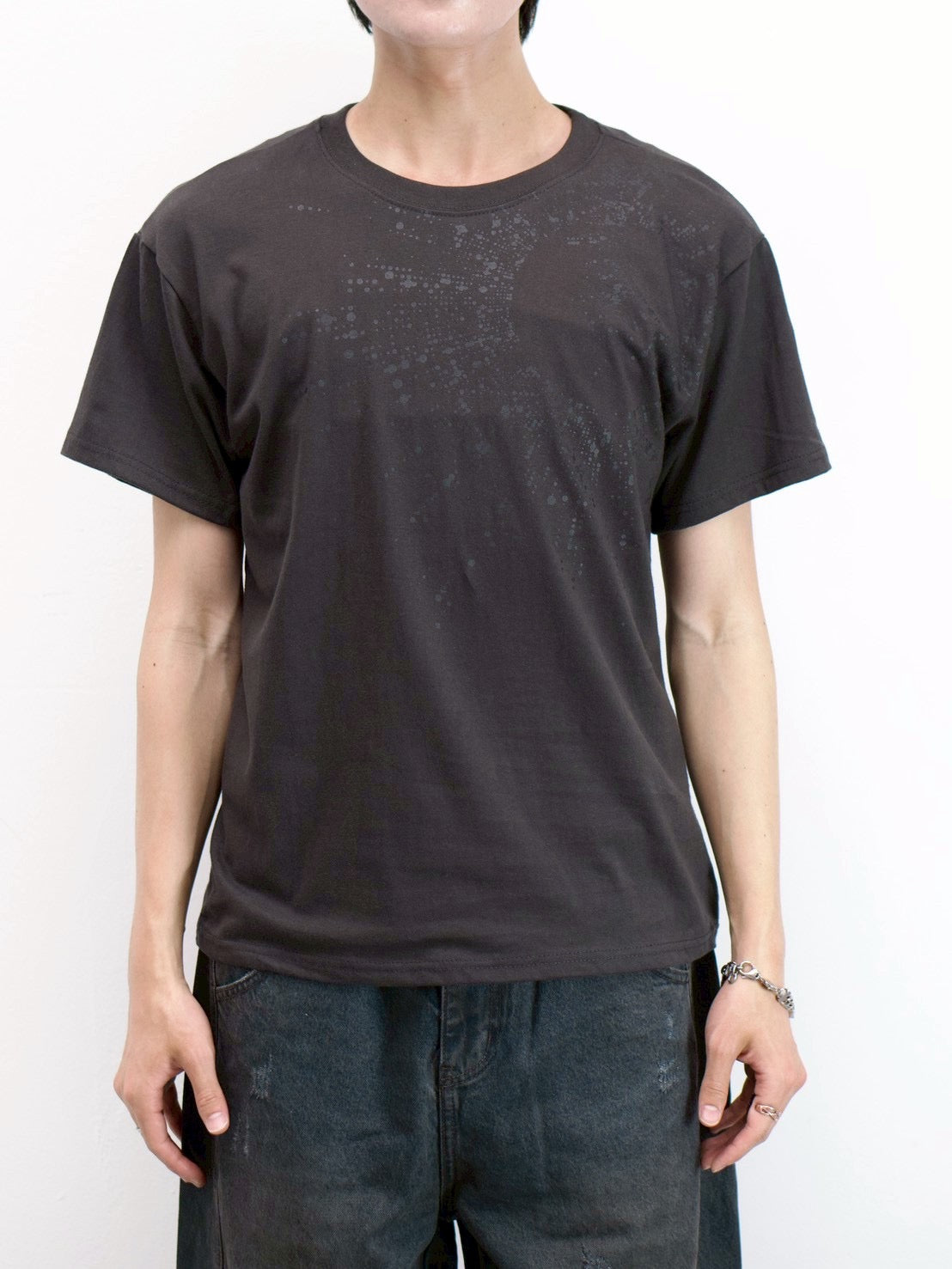 受注制【Chikashitsu +】sunshine printing crop tee (4color)