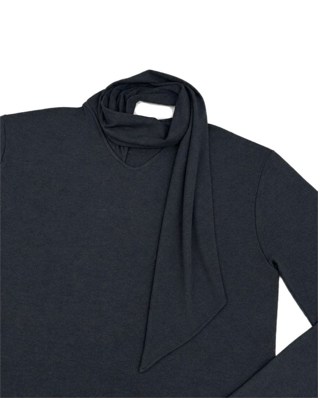 受注制【nmtc+】Draped Scarf Neck Top (2color)