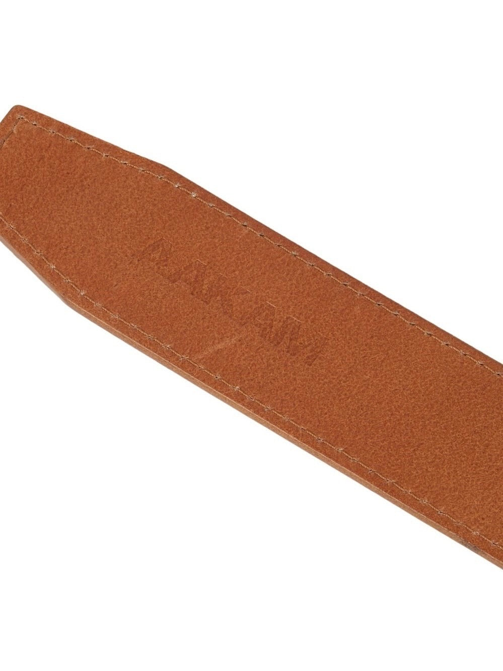 【AAKAM】Typography Leather Belt